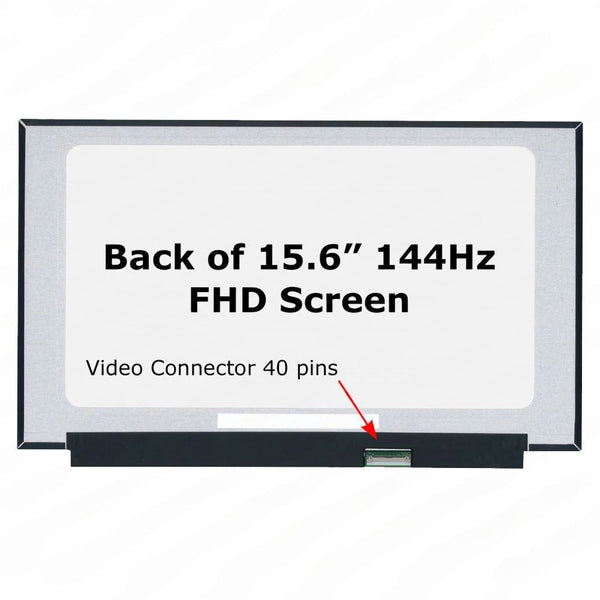 15.6-inch FHD 144Hz Laptop Replacement Screen | 40-pin connector | Frameless · Widescreen | Non-touch