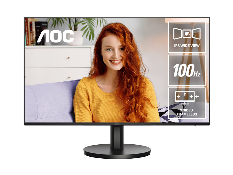 AOC 24B3HA2 24-Inch Gaming Monitor | Full HD | 100Hz | Black