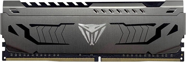 Patriot Viper Steel DDR4 8GB Single Stick (1x8GB) Gunmetal Grey | 3000MHz CL16-18-18 | Intel XMP 2.0 | 1.35V | Custom Aluminum Heat Shield | Diamond-Cut Viper Logo | Hand-Tested | Genuine Single Module | Intel + AMD Ryzen Compatible