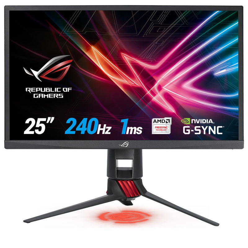 ASUS ROG XG258Q | 24.5" Gaming Monitor | Full HD 1920x1080 | 240Hz | 1ms | TN | G-Sync Compatible | HDMI