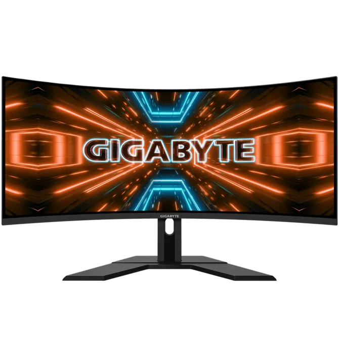 GIGABYTE G34WQC | 34" Ultrawide Curved Gaming Monitor | WQHD 3440x1440 | 144Hz | 1ms MPRT | VA 1500R | 90% DCI-P3 | VESA DisplayHDR 400 | AMD FreeSync Premium | 2x HDMI 2.0 + 2x DisplayPort 1.4 | Height Adjustable | Black