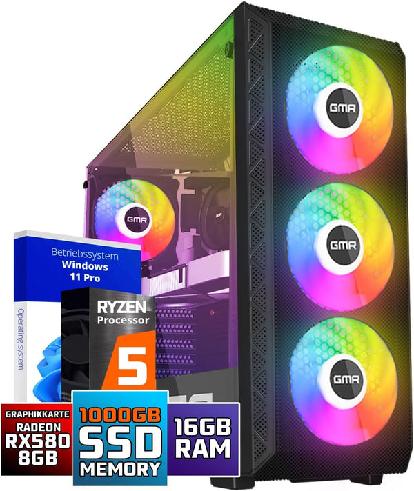 GMR Gaming PC Ryzen 5 2600 RX 580