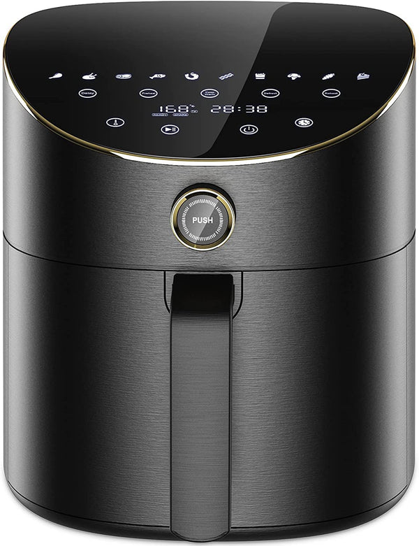 Vpcok Direct 5.5L XXL Air Fryer, 15 Preset Programs, Oil-Free Hot Air Frying, Digital LED Touchscreen, Preheat & Keep Warm Functions