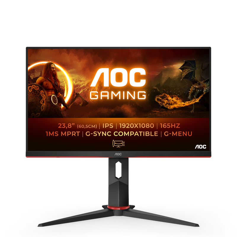 AOC | 24" Gaming Monitor | Full HD 1920x1080 | 165Hz | 1ms | FreeSync Premium | HDMI + DisplayPort + VGA | Black