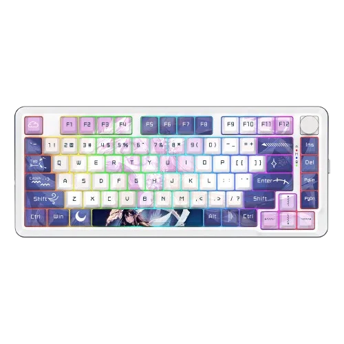 Redragon Cyrus Pro K681ACG-RGB-PRO 75% Mechanical Gaming Keyboard | 81 Keys · Control Knob | Tri-Mode Bluetooth · 2.4GHz