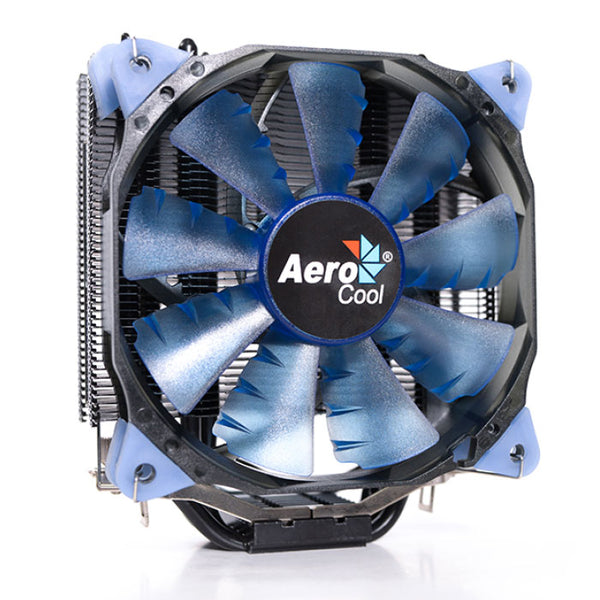 AeroCool Verkho 4 Dark CPU Air Cooler | 4 × 6mm Heat Pipes · HCTT Direct Touch | 120mm PWM Fan · 800-2000 RPM · 27.2-56.