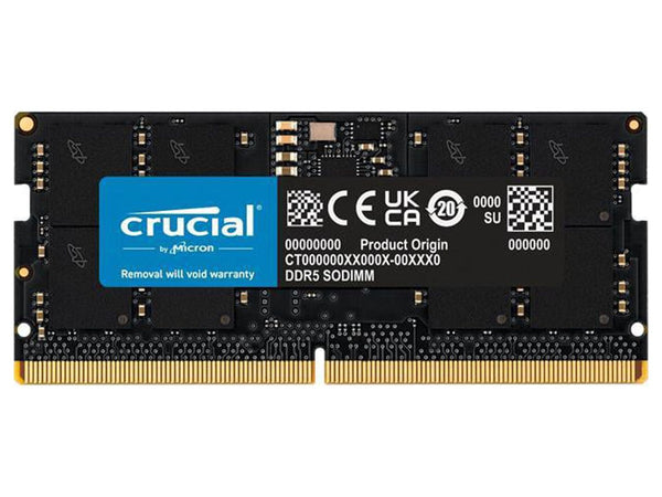 Crucial 32GB DDR5 4800MHz SODIMM Laptop Memory