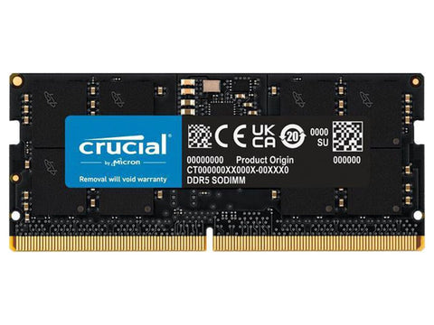 Crucial 32GB (2x16GB) DDR5 5600MHz CL46 SODIMM Laptop Memory