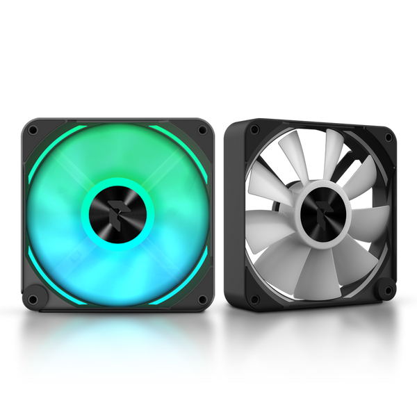 APNX FP2-120 PWM ARGB Case Fan | 120 × 120 × 30mm | PWM 500-1800 RPM · 83.87 CFM | 3.49 mmH2O · 34.8 dBA · FDB Bearing |