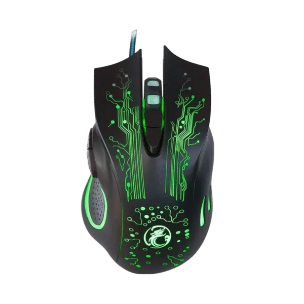iMICE X9 Gaming Mouse | USB Wired · Optical | Up to 2400 DPI Adjustable | 6 Buttons | Colourful LED Breathing Light | Bl