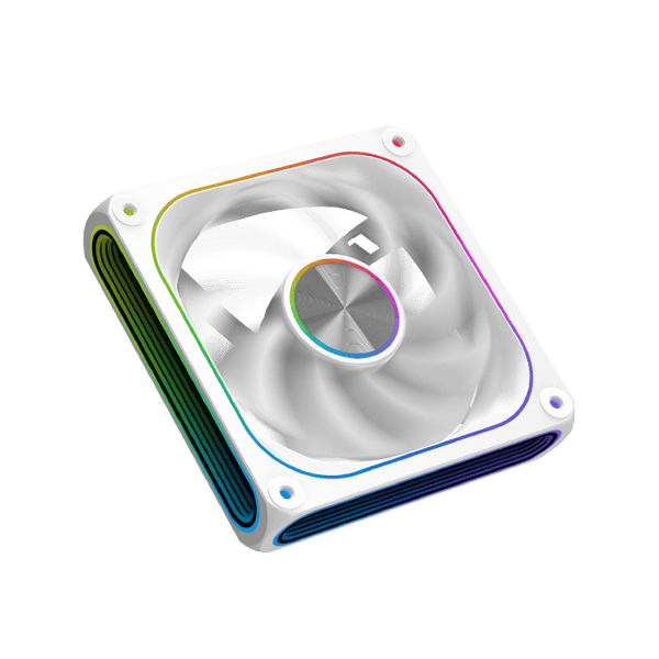 XIGMATEK Infinity J22A Arctic ARGB Case Fan | 3-Pack 120mm | 1500 RPM · 40.60 CFM · 0.539 mmH2O | <19.70 dBA · Long Life