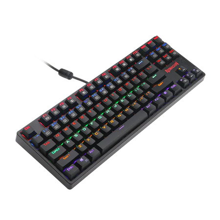 Redragon K576R DAKSA Mechanical Gaming Keyboard | 87 Keys · TKL | Outemu Blue Switches | Rainbow LED Backlight · 6 Colou