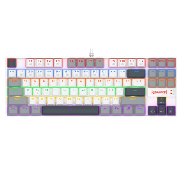 Redragon Kumara K552WGL-R TKL Mechanical Gaming Keyboard | 87 Keys | Red Linear Switches · Hot-Swappable 3-Pin | PBT Key