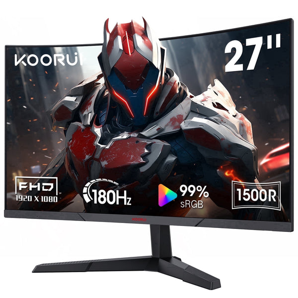 KOORUI | 27" Curved Monitor | Full HD | 75Hz | VA 1800R | VGA
