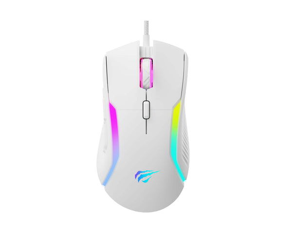 Havit MS1033 RGB Wired Gaming Mouse | 8000 DPI (6 Levels: 800-8000) | 9 Buttons | RGB Backlight | 3M-Click Switches | 12