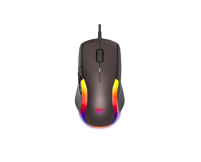 HAVIT MS959S Wired RGB Gaming Mouse | 8 Buttons | 10M-Click Switches · 118 g | 1.6 m Braided Cable | RGB Backlight | Black