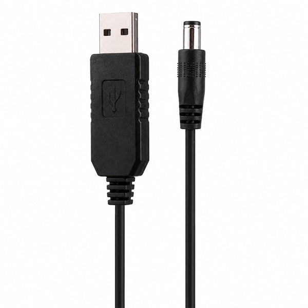 Point USB Boost Cable | USB 5 V to DC 12 V Step-Up Converter | Powers Routers · USB Lights · USB Fans · USB Audio | PVC