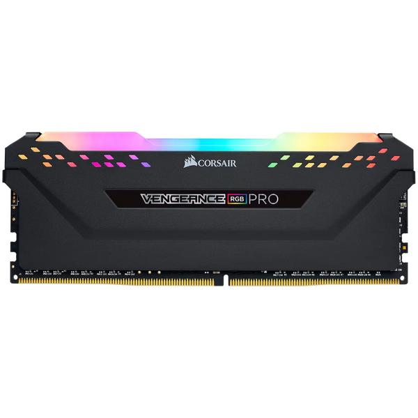 Corsair Vengeance RGB Pro DDR4 16GB Single Stick (1x16GB) Black | 3200MHz CL16 | Intel XMP 2.0 | 10-Zone Addressable RGB | iCUE Compatible | 1.35V | Anodized Aluminum Heat Spreader | Tightly-Screened ICs | Single Module from 2x16GB Kit | Intel + AMD Ryzen
