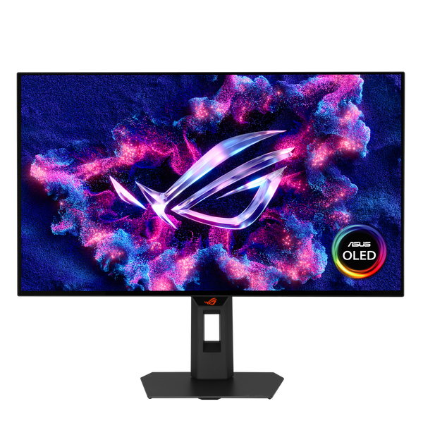 ASUS ROG Strix OLED XG27AQWMG 27-inch OLED Gaming Monitor – front view