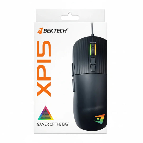 Jertech XP15 Wired Mouse | USB | 1200-3600 DPI | 7 Buttons | LED Lighting