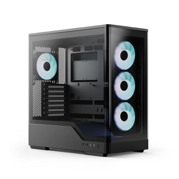 AeroCool P500A Mid-Tower PC Case | ATX · Micro-ATX · Mini-ITX · BTF Reverse-Connector Ready | 4 × 120mm ARGB PWM Fans |