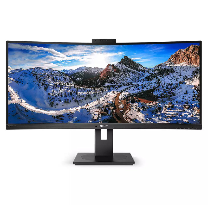 Philips 346P1CRH | 34" Ultrawide Curved Gaming Monitor | UWQHD 3440x1440 | 100Hz | IPS | DisplayHDR 400 | HDMI + DisplayPort + USB-C | Height Adjustable