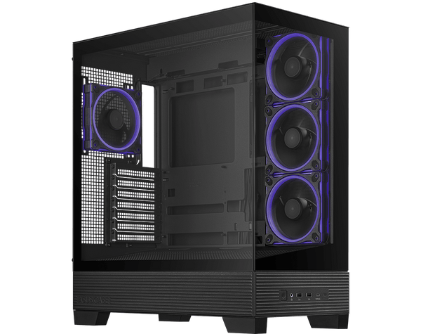 ASUS A31 PLUS Mid-Tower PC Case | ATX · Micro-ATX · Mini-ITX · BTF Ready | 4 × 120mm ARGB Fans | 360mm Radiator · 380mm