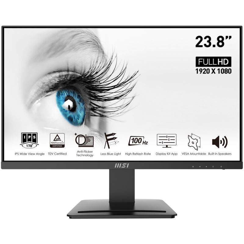 MSI PRO MP243X | 23.8" Monitor | Full HD 1920x1080 | 100Hz | IPS