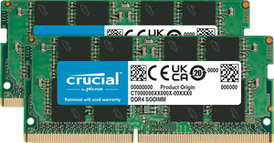 Crucial 32GB Kit (2x16GB) DDR4-3200 SODIMM Laptop Memory CT2K16G4SFRA32A | PC4-25600 | CL22 | 1.2V | 260-Pin Non-ECC Unbuffered | Dual-Channel Matched Pair | Notebook RAM Upgrade | Intel + AMD | Plug & Play