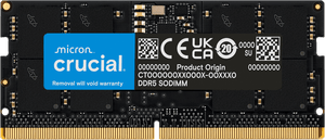 Crucial 32GB DDR5-5600 SODIMM Laptop Memory CT32G56C46S5 | PC5-44800 | CL46 | 1.1V | 262-Pin Non-ECC Unbuffered | On-Die ECC | Single Module | High-Speed Notebook RAM | Intel 13th Gen + AMD Ryzen 8000 | Plug & Play