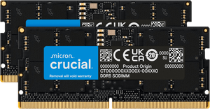 Crucial 24GB Kit (2x12GB) DDR5-5600 SODIMM Laptop Memory CT2K12G56C46S5 | PC5-44800 | CL46 | 1.1V | 262-Pin Non-ECC Unbuffered | Non-Binary Capacity | Dual-Channel Matched Pair | Notebook RAM Upgrade