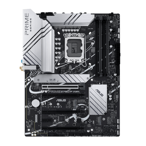 ASUS Prime Z790-P WiFi | Intel LGA 1700 ATX Motherboard | DDR5 7200+ | PCIe 5.0 | 3× M.2 | WiFi 6 | 2.5G LAN | USB 3.2 Gen 2x2 | Thunderbolt 4 / USB4 Header | For Intel 12th/13th/14th Gen