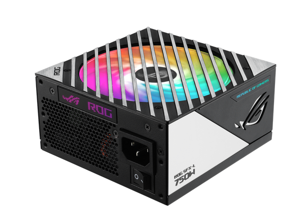 ASUS ROG Loki SFX-L 750W Platinum Power Supply Black | 80+ Platinum + Cybenetics Platinum | ATX 3.0 + PCIe 5.0 Native 600W 12VHPWR | 120mm Axial-Tech ARGB Fan | Aura Sync | Etched Modular Cables | SFX-L Form Factor | Lambda A Acoustics