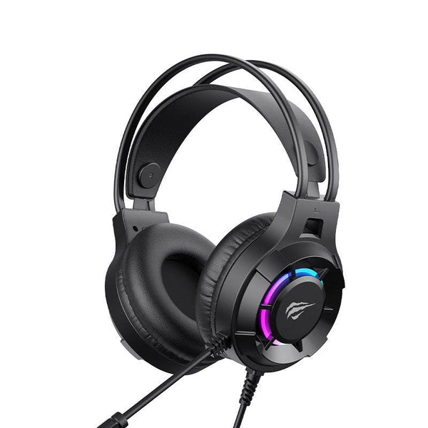 Havit Gamenote H2049d RGB Wired Gaming Headset | 50mm Drive Unit | 20Hz-20kHz | 20Ω | Dynamic RGB Lighting | Retractable