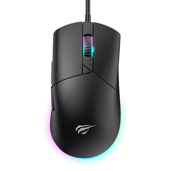 Havit MS1038 RGB Backlit Programmable Gaming Mouse | 8000 DPI Optical (6 Levels) | 7 Programmable Buttons | RGB Backligh