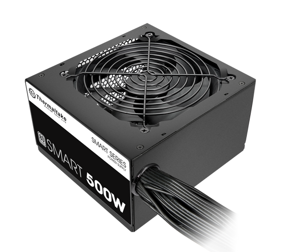 Thermaltake Smart SP-500AH2NKW 500W ATX Power Supply | 80 PLUS Standard · 82-86% Efficiency | Active PFC | Single +12V R
