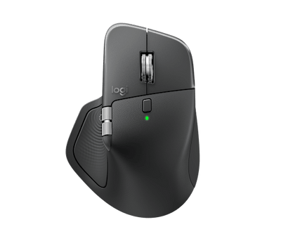 Logitech MX Master 4 Wireless Mouse | 200-8000 DPI Darkfield · Tracks on Glass | Bluetooth LE + Logi Bolt USB-C Receiver | 70-Day Battery · USB-C · MagSpeed Wheel · 150 g | Graphite