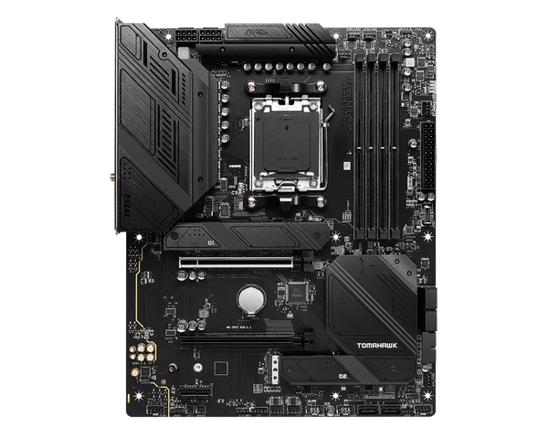 MSI MAG B650 Tomahawk WiFi | AMD AM5 ATX Motherboard | DDR5 7600+ | PCIe 4.0 | 3× M.2 | WiFi 6E | USB 3.2 Gen 2x2 | For Ryzen 7000/8000/9000