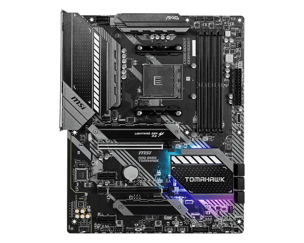 MSI MAG B550 Tomahawk | AMD AM4 ATX Motherboard | DDR4 5100+ | PCIe 4.0 | Dual M.2 with Shield Frozr | Dual LAN (2.5G + 1G) | USB 3.2 Gen 2 Type-C | For Ryzen 3000/4000/5000 Series