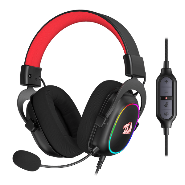 Redragon H510 Zeus-X RGB Wired Gaming Headset | 7.1 Surround Sound | 53mm Drivers | 50Hz-20kHz | 64Ω | USB Braided Cable