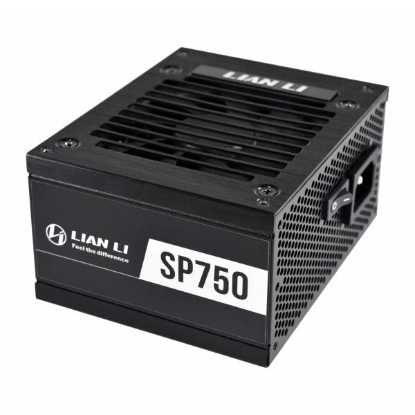 Lian Li SP750 | 750W 80+ Gold SFX Form Factor Power Supply | Fully Modular | Brushed Aluminum Housing | 92mm Hydraulic Bearing Fan | Zero RPM Mode | Japanese Capacitors | Braided Cables | Perfect for SFF / ITX / Mini-ITX Builds