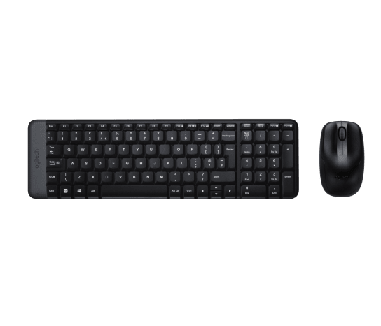 Logitech MK220 Compact Wireless Keyboard and Mouse Combo | Advanced 2.4GHz Wireless · USB Receiver · 10 m Range | Compac