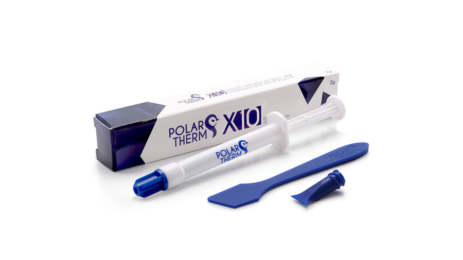 Polartherm X-10 Thermal Paste | 2 g · PT-X10-002 | 2.6 g/cm³ · Not Electrically Conductive (0 pS/m) | -50°C to +150°C | 