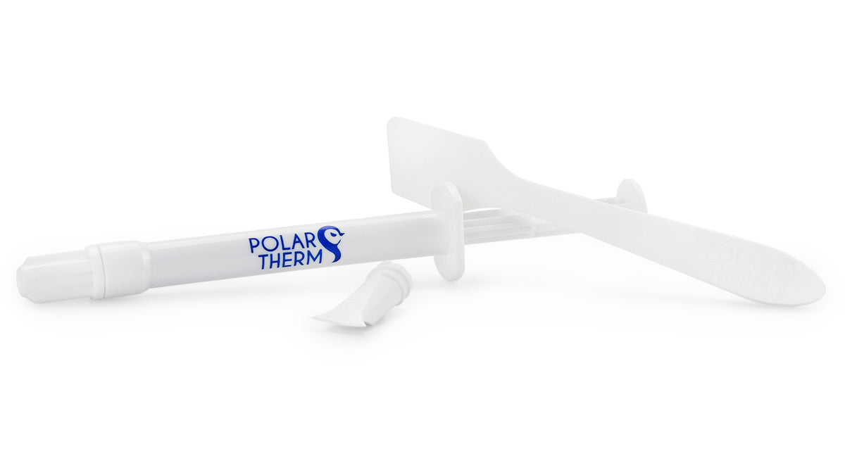 Polartherm X-8 Thermal Paste | 2 g · PT-X8-002 | 2.6 g/cm³ · Not Electrically Conductive (0 pS/m) | -50°C to +150°C | Spatula + Applicator Included | Grey