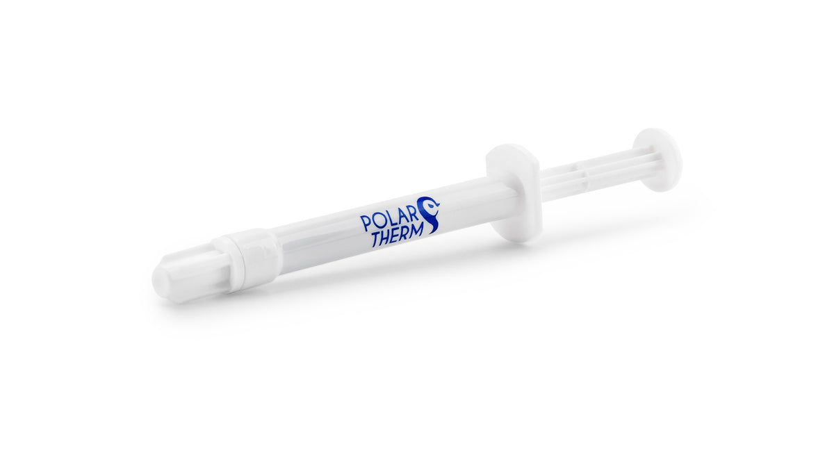 Polartherm X-8 Thermal Paste | 2 g · PT-X8-002 | 2.6 g/cm³ · Not Electrically Conductive (0 pS/m) | -50°C to +150°C | Spatula + Applicator Included | Grey