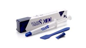 Polartherm X-10 Thermal Paste | 5 g · PT-X10-005 | 2.6 g/cm³ · Not Electrically Conductive (0 pS/m) | -50°C to +150°C | Spatula + Applicator Included | Grey