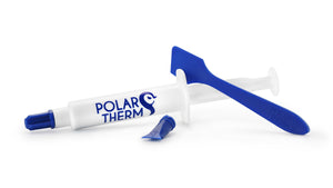Polartherm X-10 Thermal Paste | 10 g · PT-X10-010 | 2.6 g/cm³ · Not Electrically Conductive (0 pS/m) | -50°C to +150°C | Spatula + Applicator Included | Grey