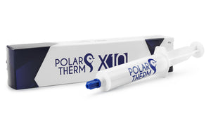 Polartherm X-10 Thermal Paste | 40 g · PT-X10-040 | 2.6 g/cm³ · Not Electrically Conductive (0 pS/m) | -50°C to +150°C | Spatula + Applicator Included | Grey