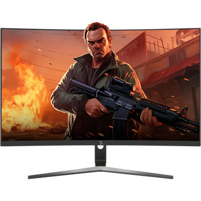 GAMEPOWER Vivid T50 Curved 27-Inch Curved Gaming Monitor | Full HD | 180Hz | 0.5ms | VA Panel | HDR | FreeSync
