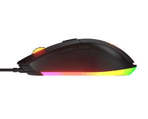 COUGAR MINOS EX Wired RGB Gaming Mouse | PAW3309 Optical Sensor · 6400 DPI | 1000 Hz Polling · 150 IPS | 20M-Click Switches · 89 g | 1.8 m Cable | Black
